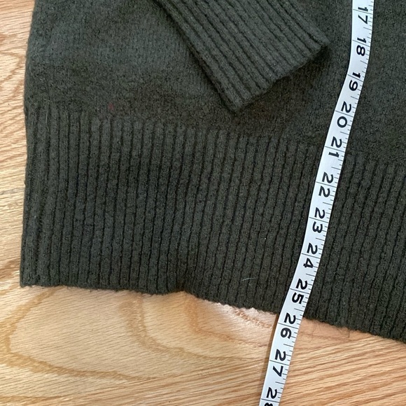 WILLIAM RAST Alpaca blend Cowl Neck Sweater Womens M knit dark green oversized - Picture 7 of 10